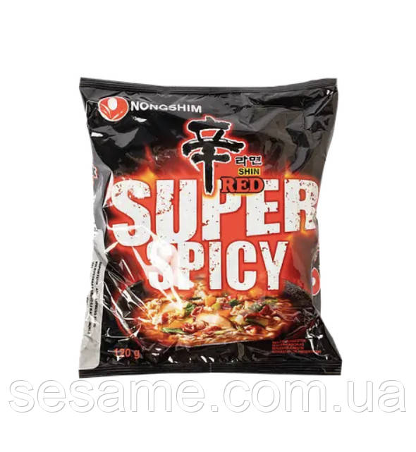 Локшина швидкого приготування шин дуже гостра Shin Red Super Spicy NONGSHIM 120 г