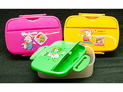 ❤️Ланчбокс для дітей 500 мл, якісний, зручний, компактний, гарний