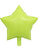 Куля фольгована 19" зірка макарун зелена