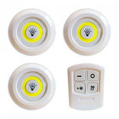 Світлодіодний сенсорний світильник нічник підсвічування з пультом (набір 3 шт) LED light with Remote Control s