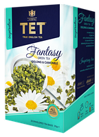 Зеленый чай ТЕТ с ромашкой Fantasy Oolong & Camomile 20 пакетиков в индивидуальных конвертах