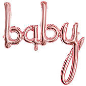 Напис фольга baby (рожеве золото)