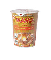 Лапша быстрого приготовления с креветкой Том Ям в стаканчике Shrimp Creamy Tom Yum CUP MAMA 70 г