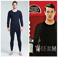 Термокомплект чоловічий кофта та штани з 48 по 56р чорний TM Gumus Туреччина