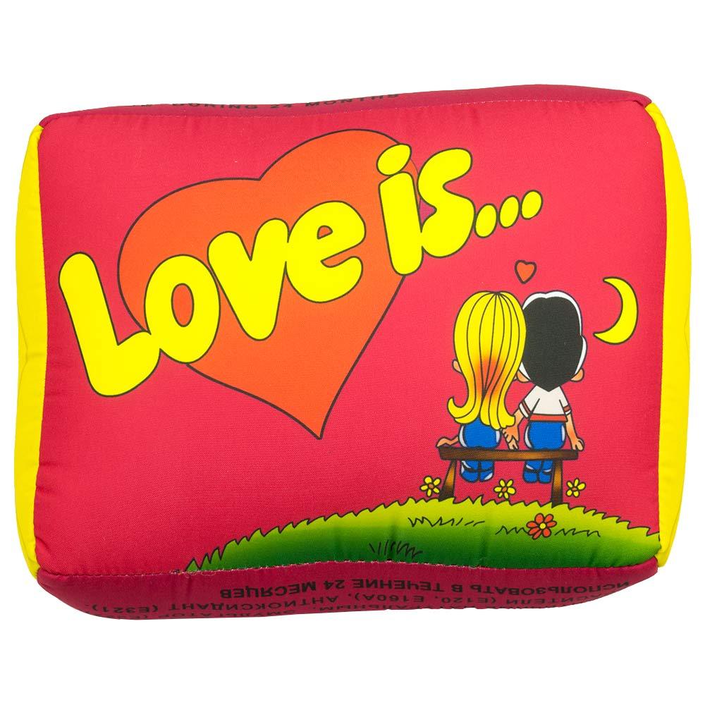 Подушка Love is (червона)
