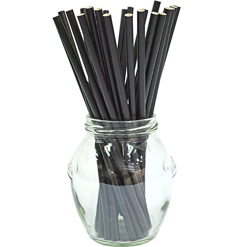 Соломинки чорні 25
