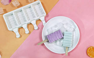 Форма для морозива силіконова Візерунок 2 8248 7.1х4.2 см 55 мл ID 4417044