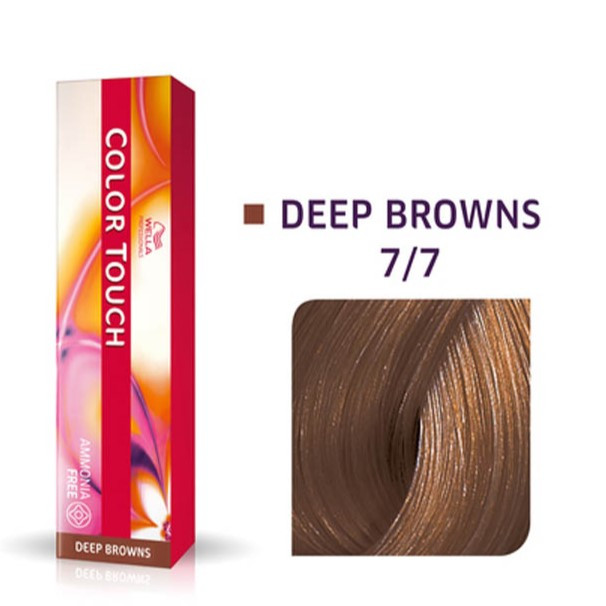 Фарба для волосся Wella Color Touch 60мл. 7/7 середній коричневий блондин, фото 1