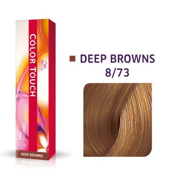 Фарба для волосся Wella Color Touch 60мл. 8/73 світлий блондин коричнево-золотистий, фото 1