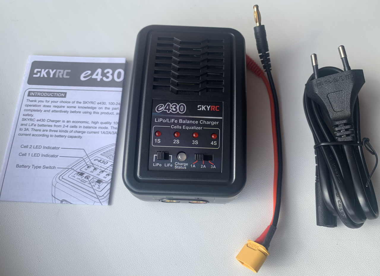 Зарядний пристрій SKYRC E430 LiPo/LiFe 7.4-14.8 V, 2-4S