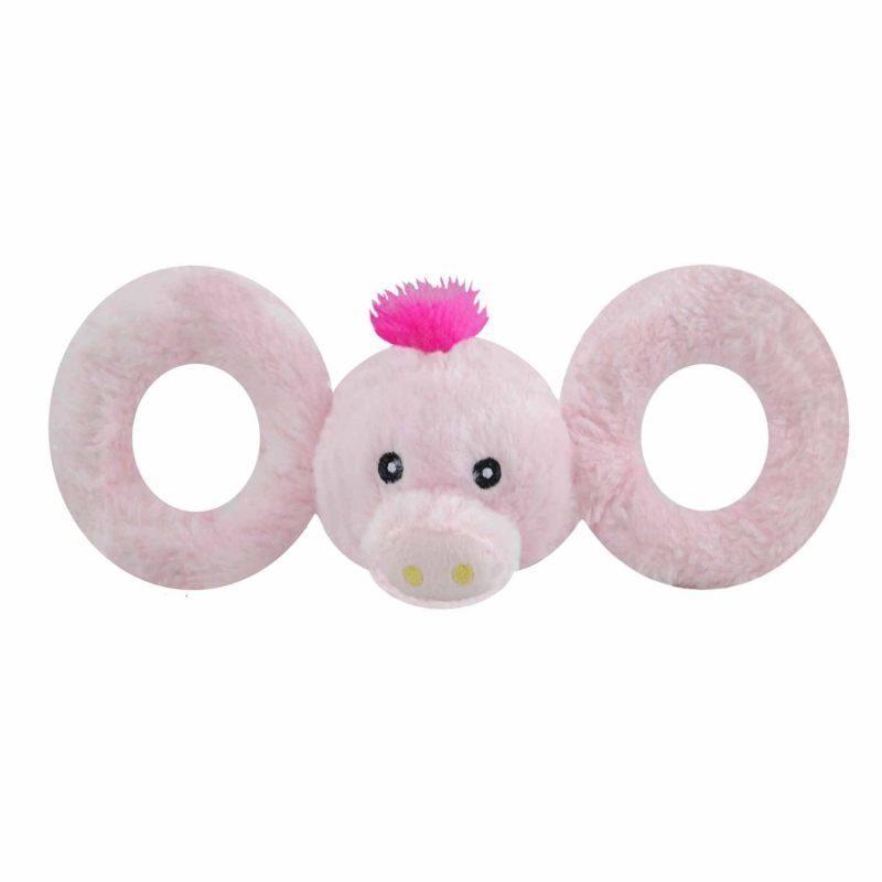 Jolly Pets TUG-A-MAL Pig Dog Toy (Джоллі Пейс) м'яка іграшка для собак Свинка з пискавкою
