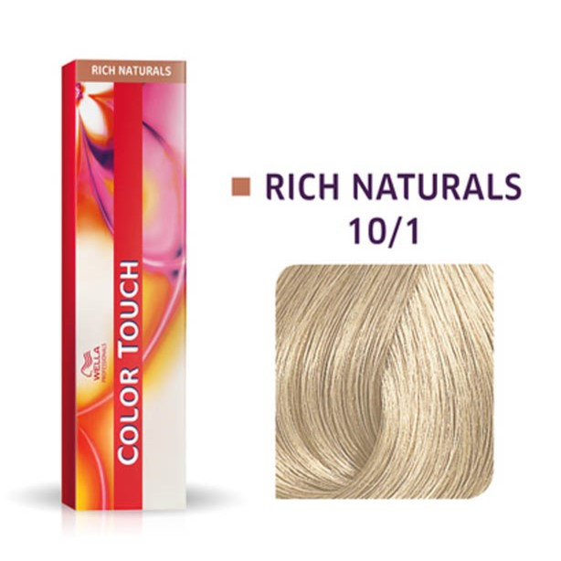 Фарба для волосся Wella Color Touch 60мл. 10/1 яскравий попелястий блондин, фото 1