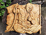 Дерев'яне панно "Козак характерник". Варіант №2, фото 8