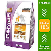 Gemon (Жемон) Mini Adult with Chicken and Rice корм для собак міні породи з курицею (контейнер), 5 кг