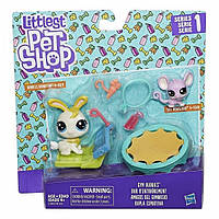 Littlest Pet Shop - Литл Пет Шоп Спортивный дуэт - зайчик на батуте , Hasbro C2100