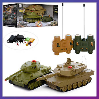 Дитячий набір танків на радіокеруванні 33821 21 см 2 штуки
