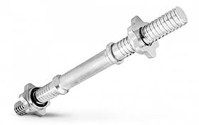 Гриф гантельний хромований 35 см - (25 мм)