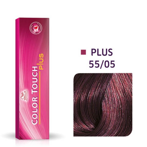 Фарба для волосся Wella Color Touch Plus 60мл. 55/05 коричневий махагон світло-коричневий, фото 1