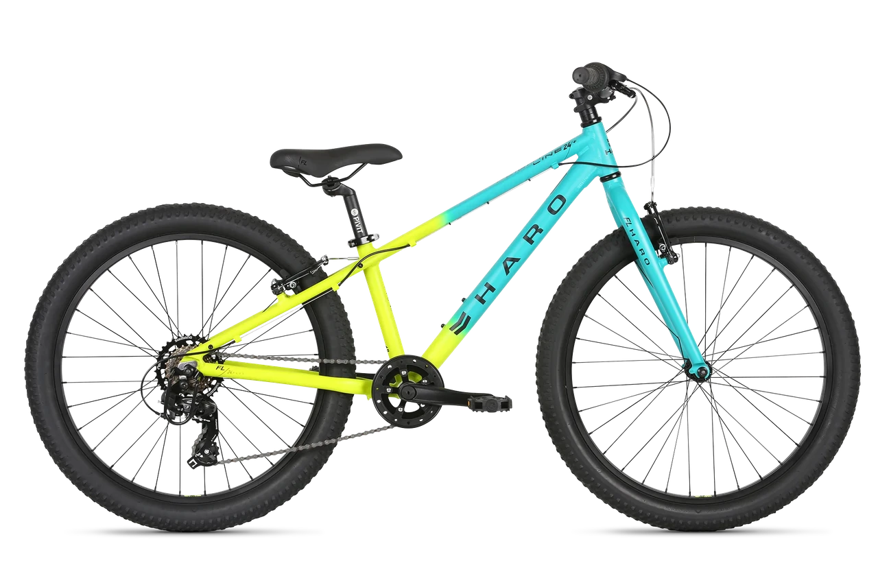Велосипед Haro Flightline 24" Plus Matte Teal / Neon Yellow Fade
