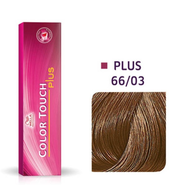 Фарба для волосся Wella Color Touch Plus 60мл. 66/03 темний натуральний золотистий блондин, фото 1