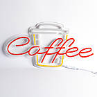 Неонова вивіска Coffee з чашкою (600х315), фото 2