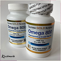 California Gold Nutrition Omega 800, 30 капсул