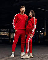 Спортивний костюм чоловічий літній двонитка червоний