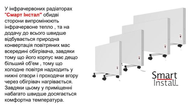 Смарт Інстал металеві конвекційні обігрівачі