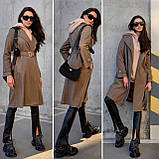 Пальто жіноче з вовною Люкс (різні кольори) XS S M L, фото 2
