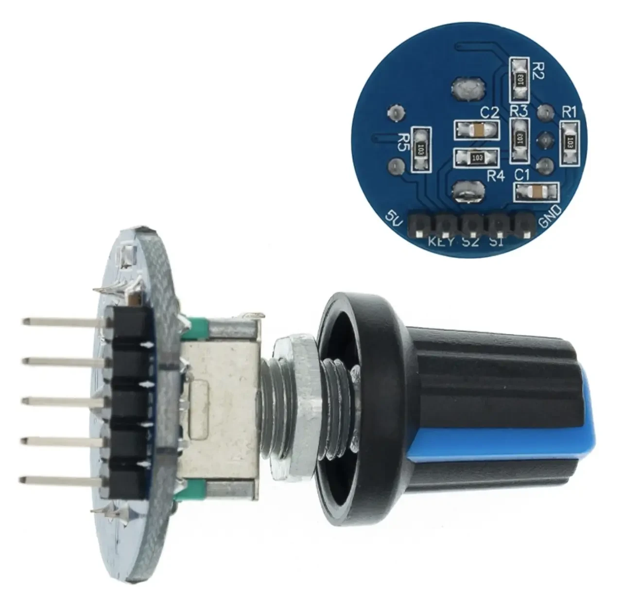 Модуль поворотного енкодера. Обертовий потенціометр EC11 Arduino