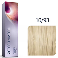 Краска для волос Wella ILLUMINA Color 60мл. 10/93 яркий блонд золотистый сандрэ
