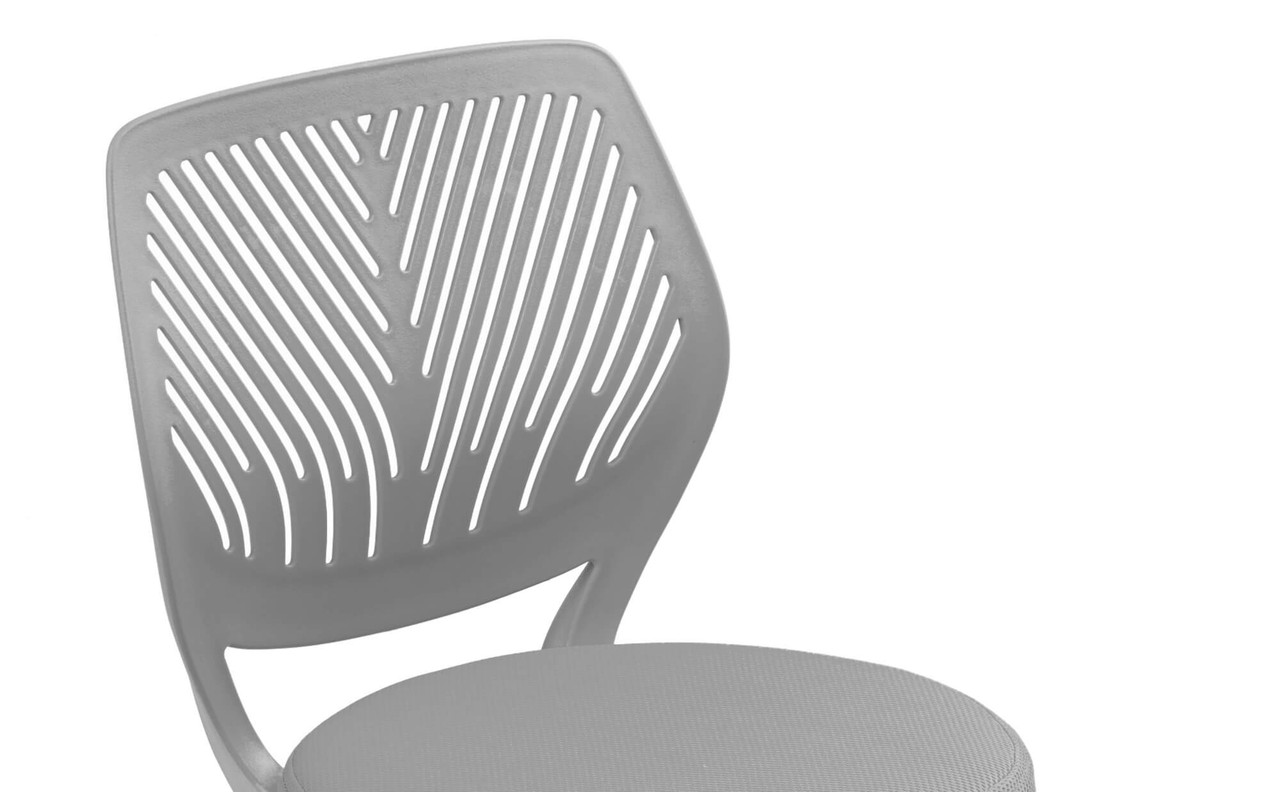 Офисное кресло со спинкой Smart светло-серый - фото 10 - id-p1664159203