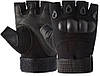 Рукавички тактичні без пальців Oakley L, чорні, фото 3