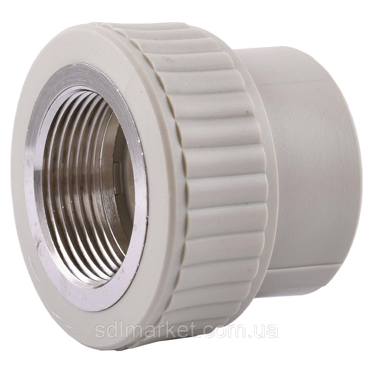 Муфта внутрішнього різьблення Vsplast PPR 25*1/2" ** 1004