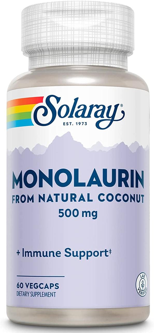 Монолаурин (Monolaurin) Solaray, 500 мг 60 капсул