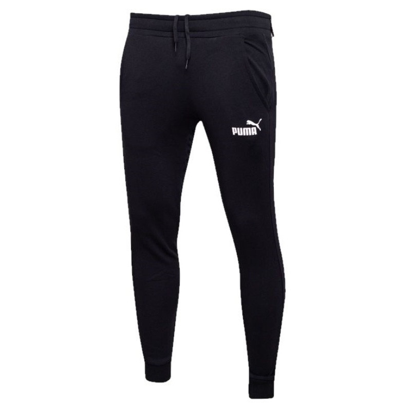 Штани спортивні Puma Essentials Slim Pant 586748 01 (чорні, чоловічі, теплі, з флісом, звужені бренд пума)