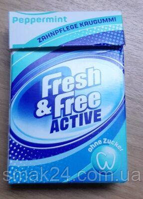 Жувальна гумка з м'ятою перцевої БЕЗ САХАРА 26 штук Fresh&Free Active Peppermint 36 г Данія