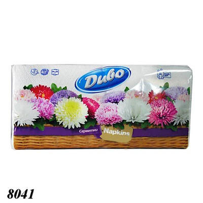 Серветка ДИВО 200 шт одношарова Біла