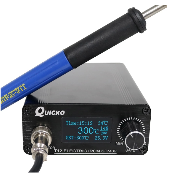 Паяльна станція QUECCO (Ksger) STM32 T12 (Hakko) з вбудованим BП