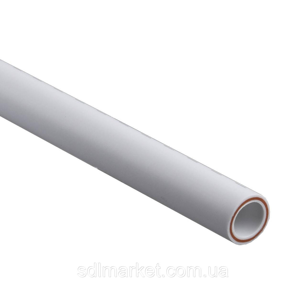 Труба Kalde PPR Fiber PIPE d 25 mm PN 20 скловолокно (біла)