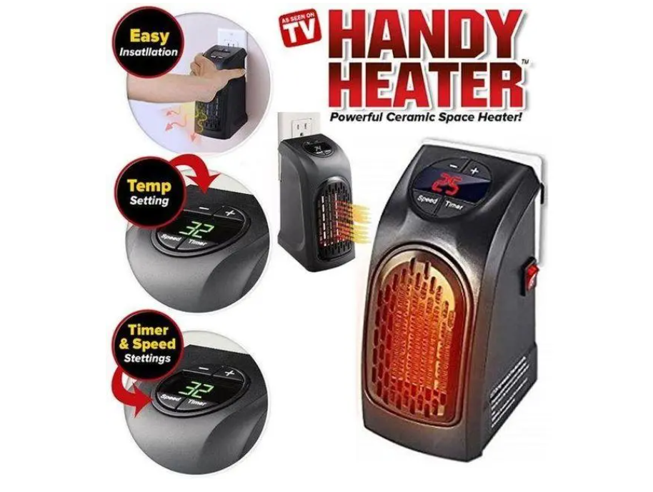 Портативний обігрівач Handy Heater 400Вт тепловентилятор - фото 7 - id-p1093341469