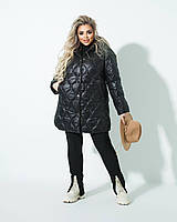 Шикарная женская куртка на синтепоне 100 Ткань "Плащевка" + подклад 54, 56 размер 54