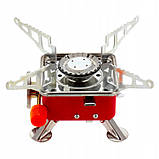Портативна газова міні плита + 6 балонів, фото 2