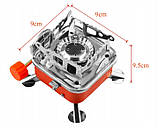 Портативна газова міні плита + 6 балонів, фото 3