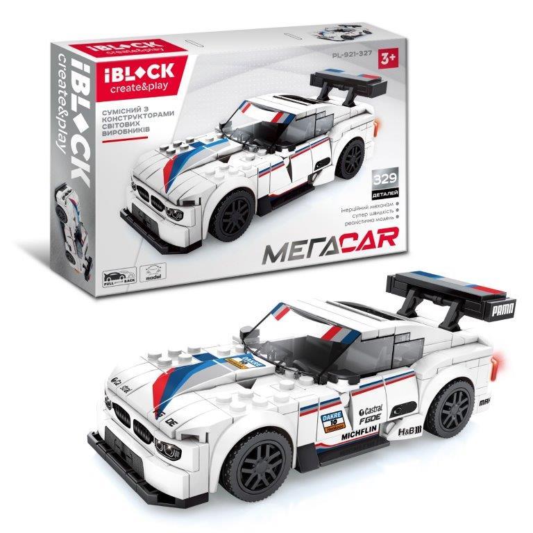 Конструктор IBLOCK МЕГАCAR, 339дет., у кор. 23,5*5,8*36 см (48 шт./2)