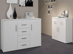 Комод широкий для вітальні / передпокою / коридору Texas TX7 Accord, колір білий платиновий, фото 4