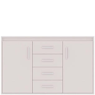 Комод широкий для вітальні / передпокою / коридору Texas TX7 Accord, колір білий платиновий, фото 2