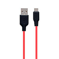 USB кабель Hoco X21 Plus Silicone Type-C 2m, Червоний