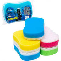 Від 5 шт. Губка банна "Аквамен" Super Luxe 18*11,5*4,5см поліуретан 262626 купити дешево оптом в інтернет-магазині