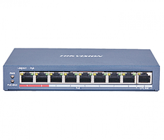 8 портовий POE комутатор Hikvision DS-3E0109P-E(C) 8xRJ45 (100M) PoE + 1x RJ45 (100M)